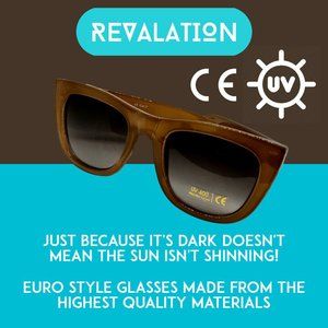 REVALATION UNISEX Sunglasses European Designer Style UV 400 CE Case Cloth Boxed